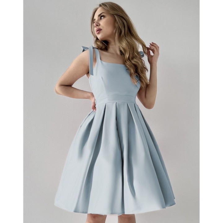 Sukienka błękitna rozkloszowana pin up plisowana BARBIE