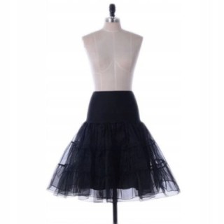 Halka retro tiulowa PIN UP tutu pod sukienkę unosząca czarna tiul