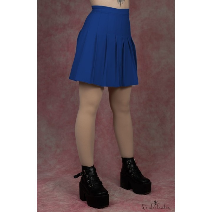 Spódniczka plisowana TENNIS SKIRT niebieska mundurek cosplay granatowa mini