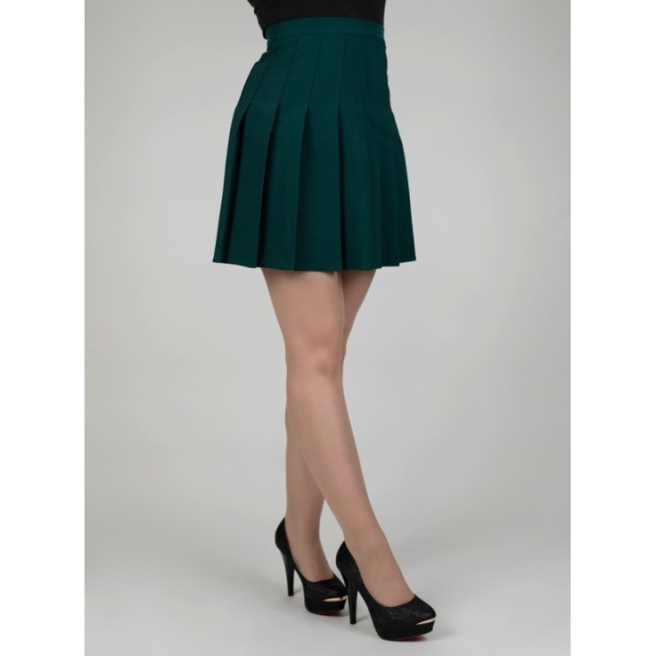 Spódniczka plisowana tennis skirt butelkowa zieleń zielona Produkt Polski