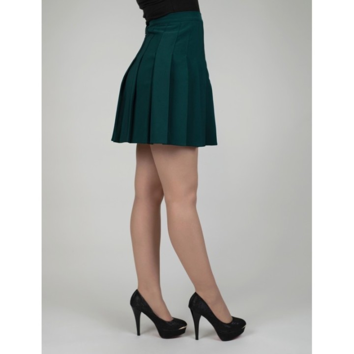 Spódniczka plisowana tennis skirt butelkowa zieleń zielona Produkt Polski