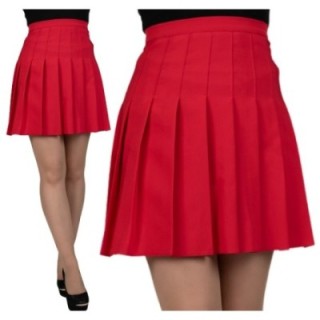 Spódniczka plisowana czerwona tennis skirt mini Produkt Polski cosplay