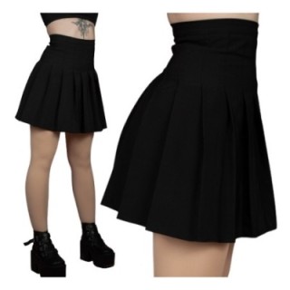 Spódniczka TENNIS SKIRT plisowana PRODUKT POLSKI czarna goth cosplay mini