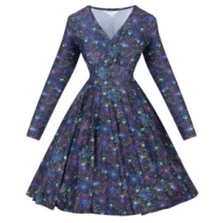 Sukienka alternatywna w pająki pajęczyny pastel goth NONA