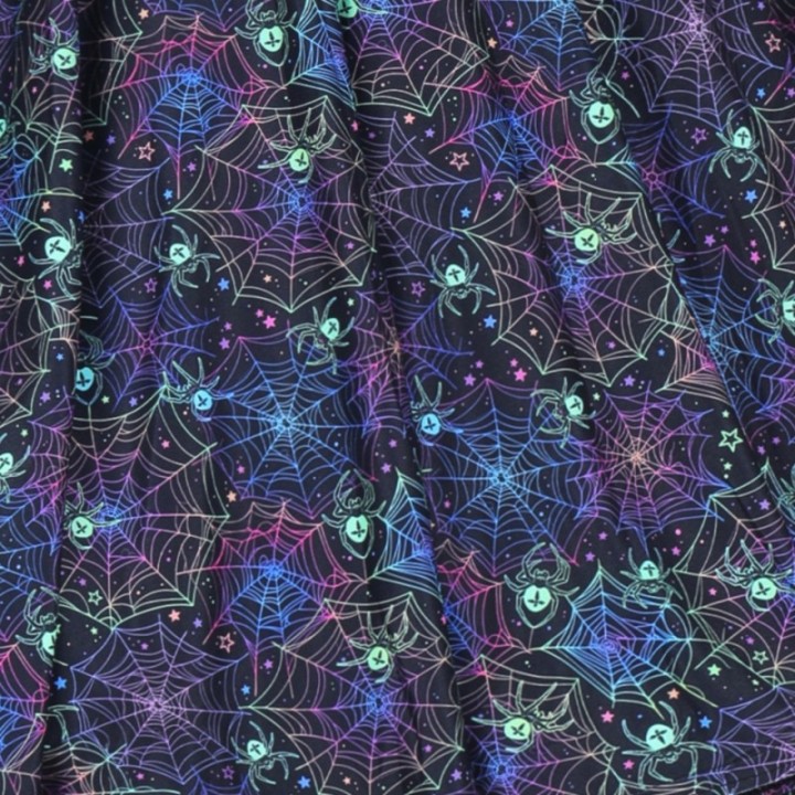 Sukienka alternatywna w pająki pajęczyny pastel goth NONA