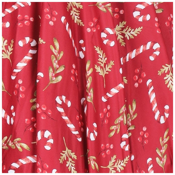 Sukienka pin up świąteczna czerwona w lizaki na Boże Narodzenie NONA