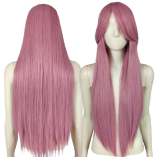 Peruka RÓŻOWA pastelowy róż koronkowy czepek anime PK012