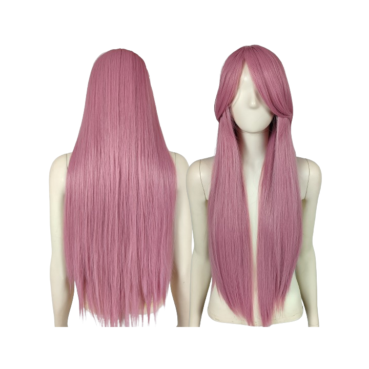 Peruka RÓŻOWA pastelowy róż koronkowy czepek anime PK012