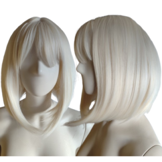 Peruka platynowy jasny blond bob do ramion PK116