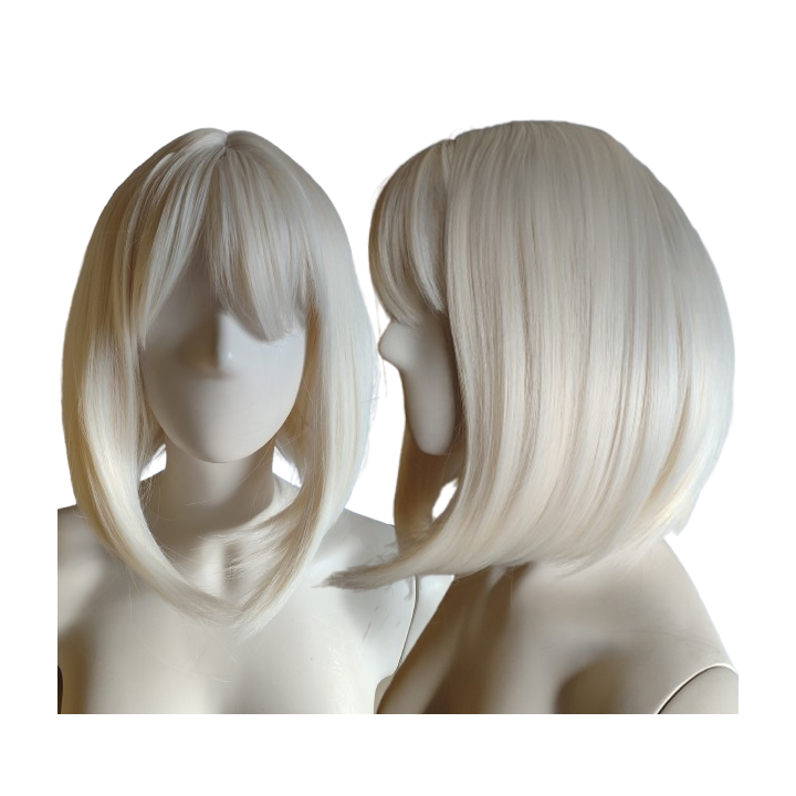 Peruka platynowy jasny blond bob do ramion PK116
