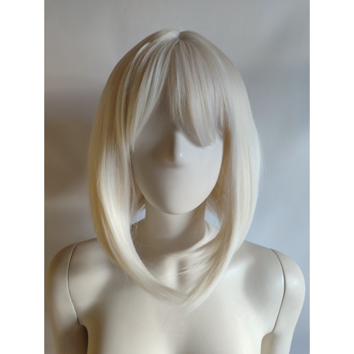 Peruka platynowy jasny blond bob do ramion PK116