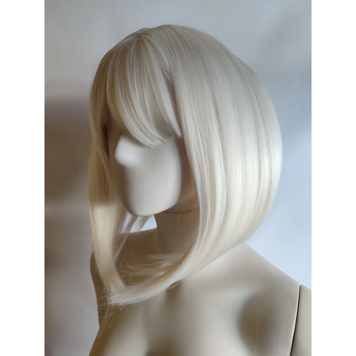 Peruka platynowy jasny blond bob do ramion PK116
