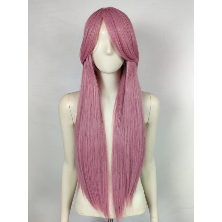 Peruka RÓŻOWA pastelowy róż koronkowy czepek anime PK012