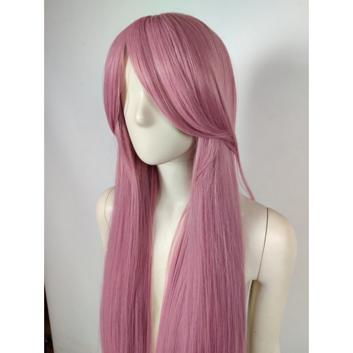 Peruka RÓŻOWA pastelowy róż koronkowy czepek anime PK012