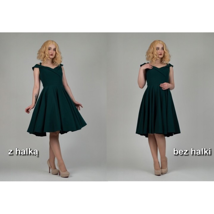 Halka retro tiulowa PIN UP tutu pod sukienkę unosząca różowa pastelowy pudrowy róż