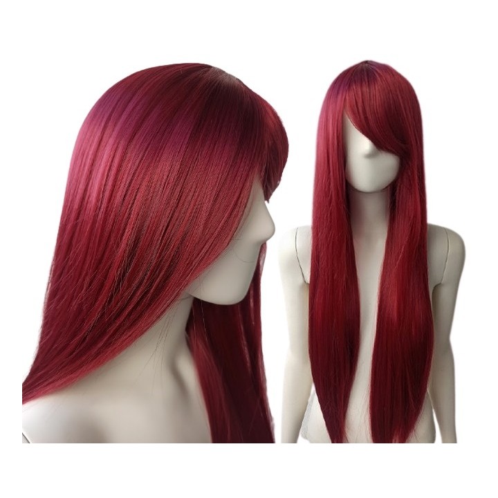 Peruka bordowa ciemnoczerwona Poison Ivy cosplay PK011