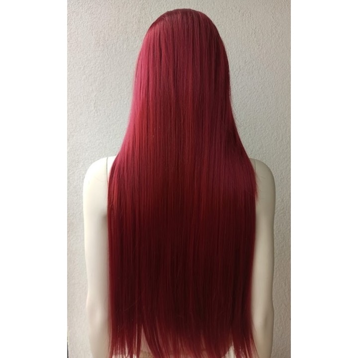 Peruka bordowa ciemnoczerwona Poison Ivy cosplay PK011