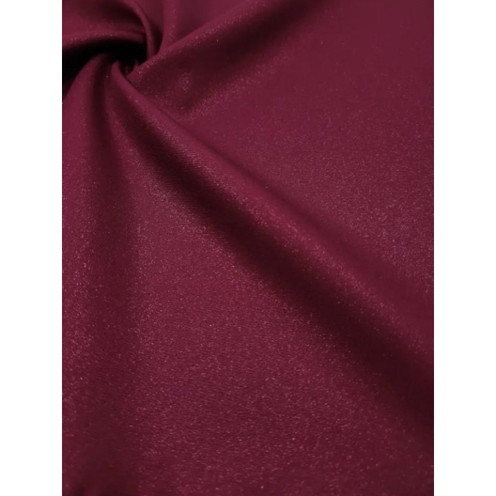 Sukienka BORDOWA wiśniowa midi z kopertowym dekoltem brokatowa elegancka