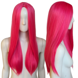 Peruka bez grzywki magenta fuksja Mira K-pop Demon Hunters PK099