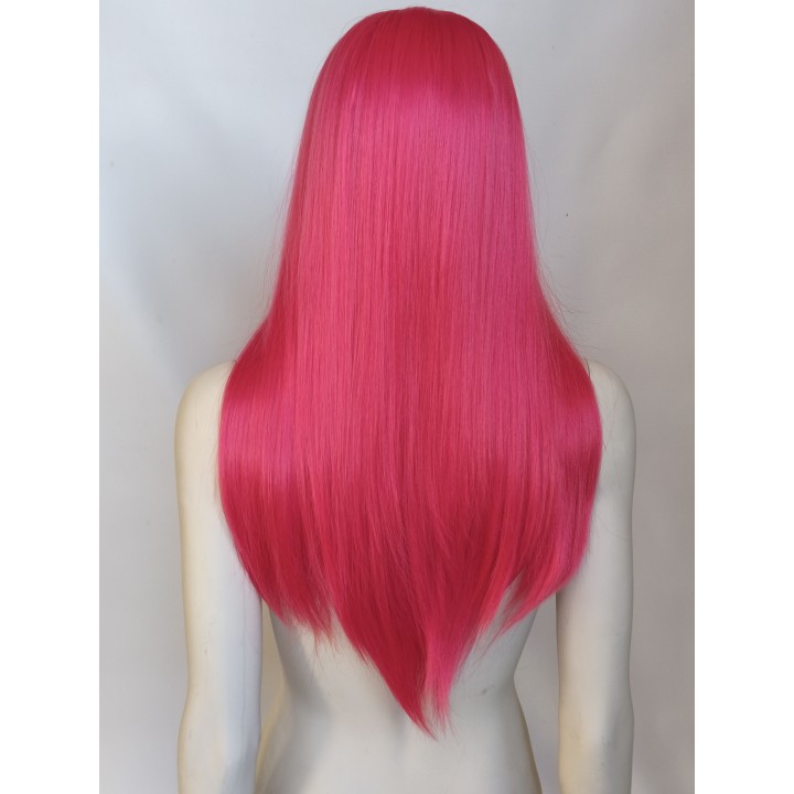 Peruka bez grzywki magenta fuksja Mira K-pop Demon Hunters PK099