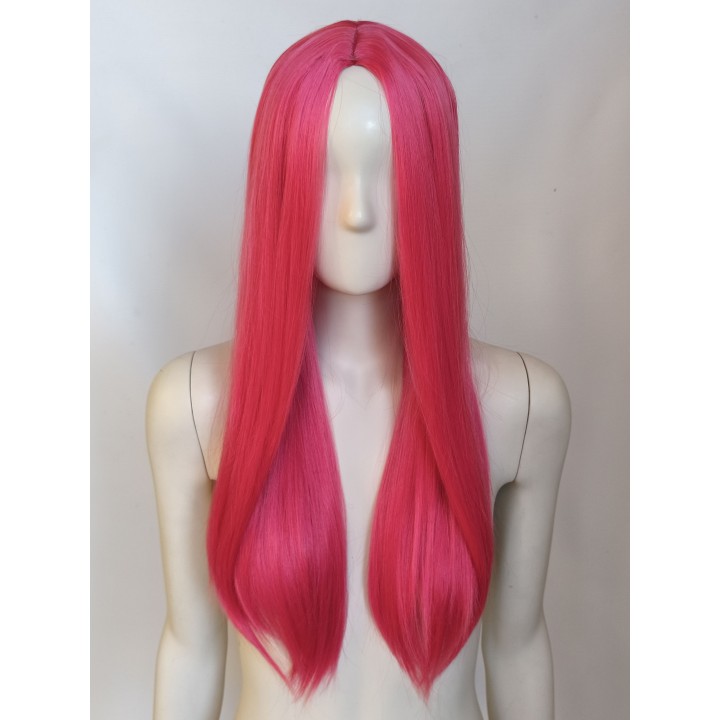 Peruka bez grzywki magenta fuksja Mira K-pop Demon Hunters PK099