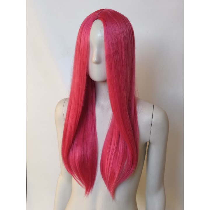 Peruka bez grzywki magenta fuksja Mira K-pop Demon Hunters PK099