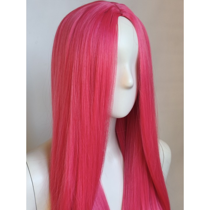 Peruka bez grzywki magenta fuksja Mira K-pop Demon Hunters PK099