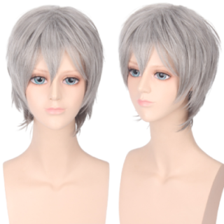 Peruka krótka szara siwa cosplay anime Jack Frost PK035