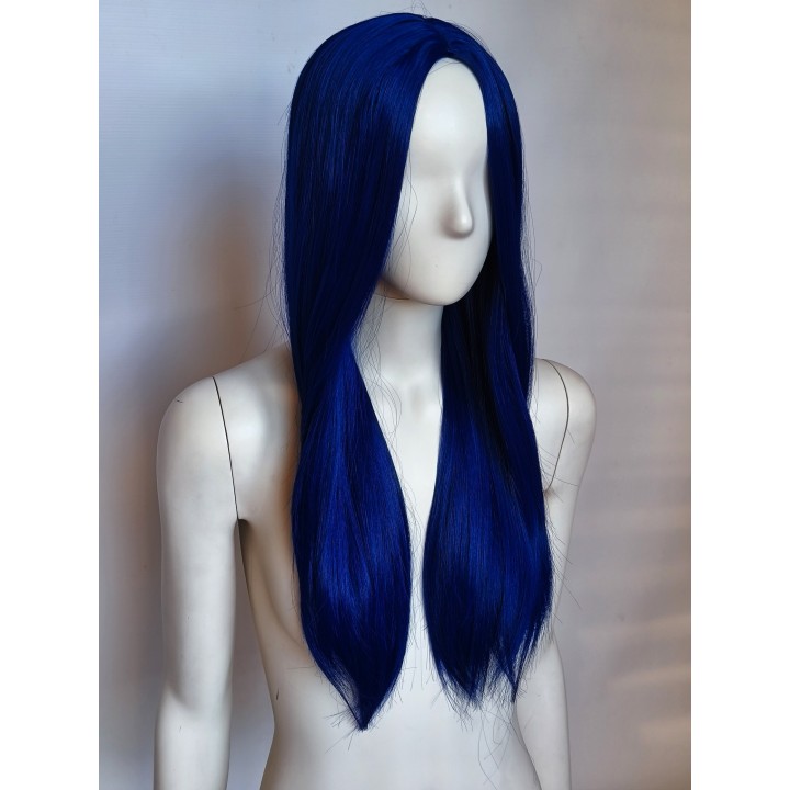 Peruka bez grzywki granatowa z przedziałkiem prosta PK094