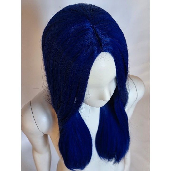 Peruka bez grzywki granatowa z przedziałkiem prosta PK094