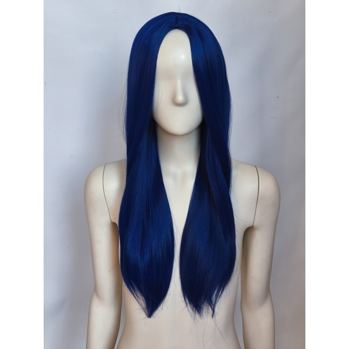 Peruka bez grzywki granatowa z przedziałkiem prosta PK094