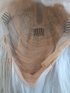 Peruka lace front szara siwa LF005