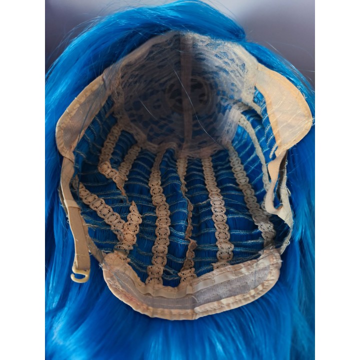 Peruka niebieska z grzywką cosplay Jinx LOL PK053