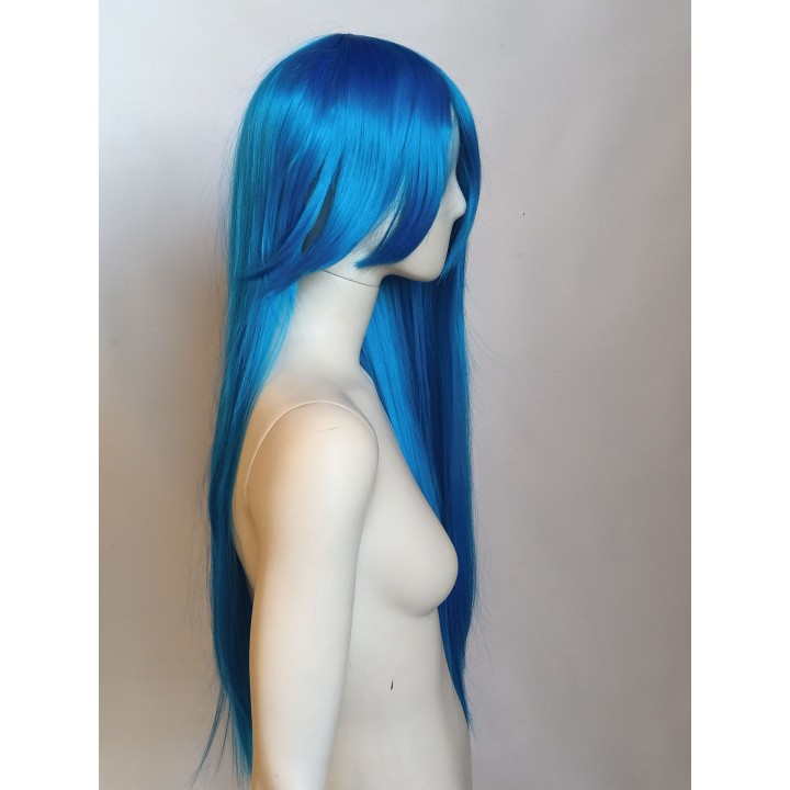 Peruka niebieska z grzywką cosplay Jinx LOL PK053