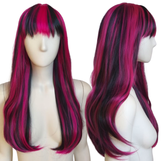 Peruka różowo czarna Draculaura Monster High PK174