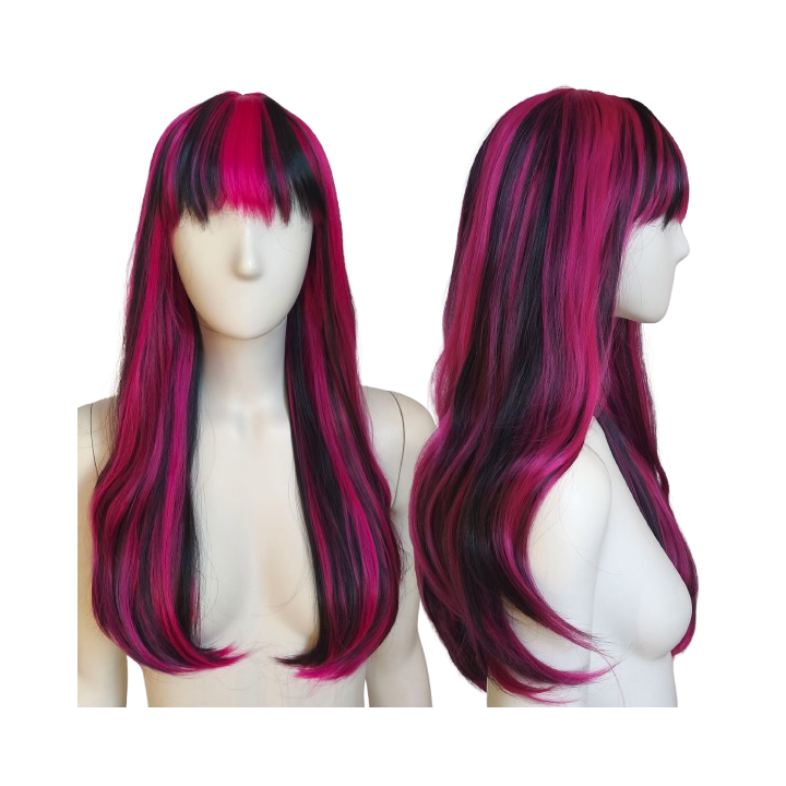 Peruka różowo czarna Draculaura Monster High PK174