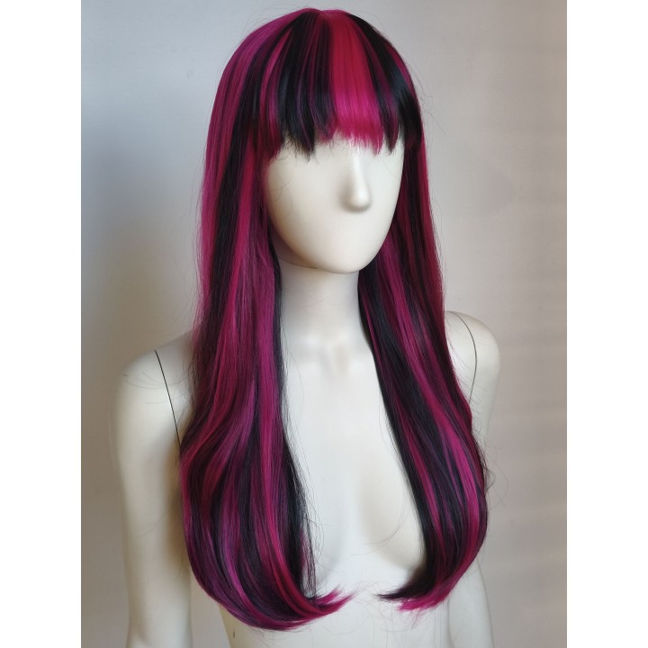 Peruka różowo czarna Draculaura Monster High PK174