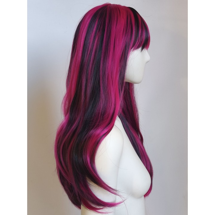 Peruka różowo czarna Draculaura Monster High PK174