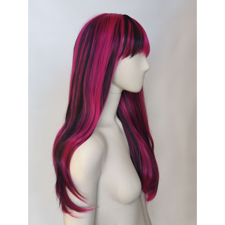 Peruka różowo czarna Draculaura Monster High PK174