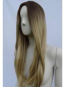 Peruka ombre bez grzywki złoty blond PK045