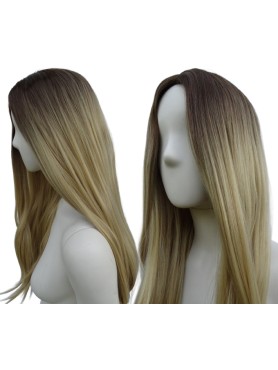 Peruka ombre bez grzywki złoty blond PK045