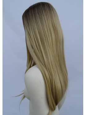 Peruka ombre bez grzywki złoty blond PK045