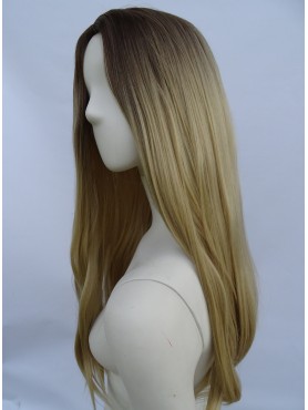 Peruka ombre bez grzywki złoty blond PK045