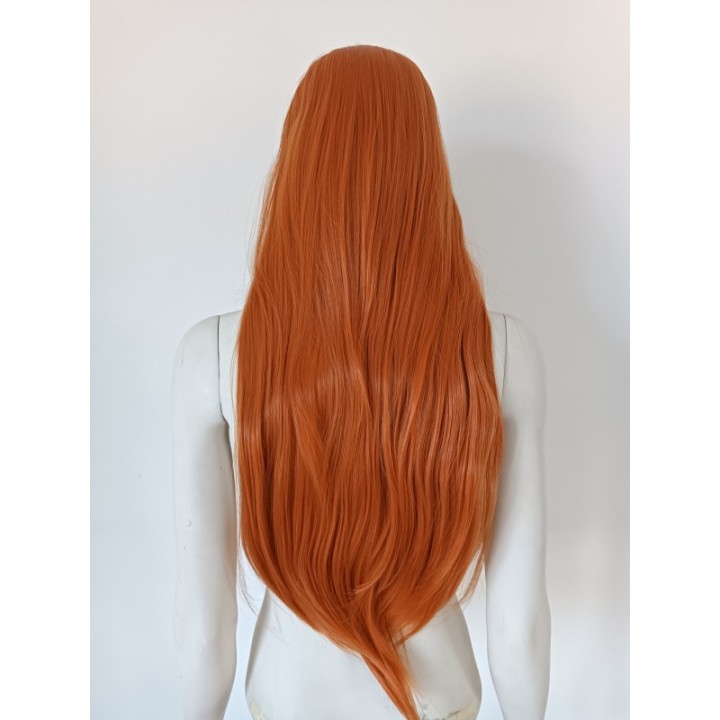 Peruka ruda pomarańczowa długa 90cm cosplay anime PK032
