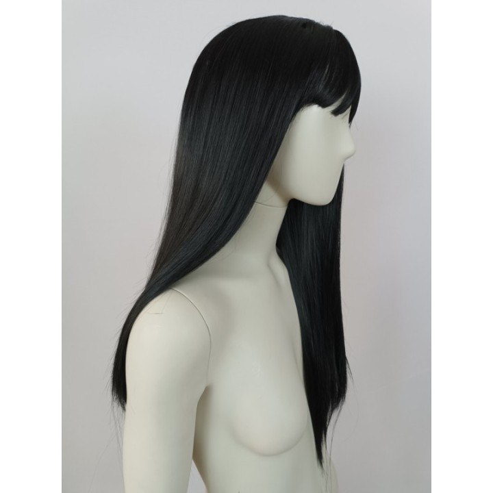 Peruka czarna z prostą grzywką Wednesday Kakegurumi cosplay PK033