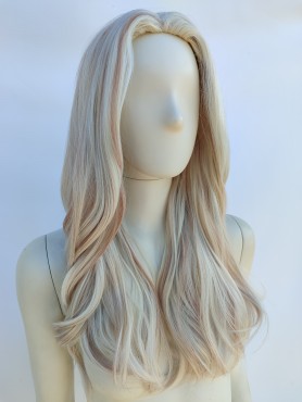 Peruka mroźny blond z pasemkami PK144