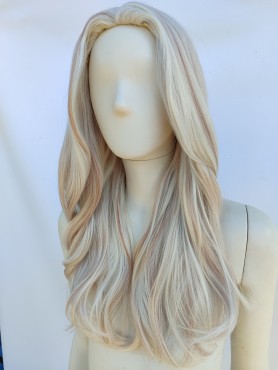 Peruka mroźny blond z pasemkami PK144
