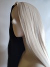 Peruka czarno blond dwukolorowa bez grzywki PK097