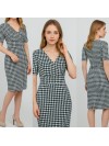Sukienka ołówkowa w pepitkę retro RACHEL