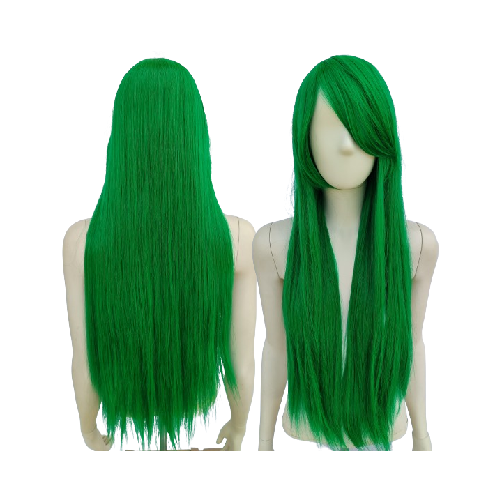 Peruka zielona z długa grzywką termoodporna cosplay anime PK008
